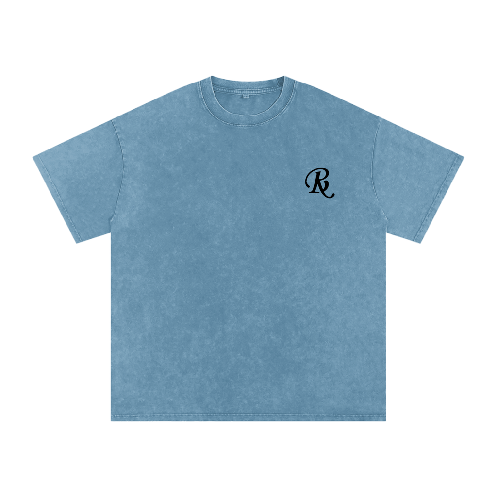 Snow Washed Oversized Cotton T-Shirt