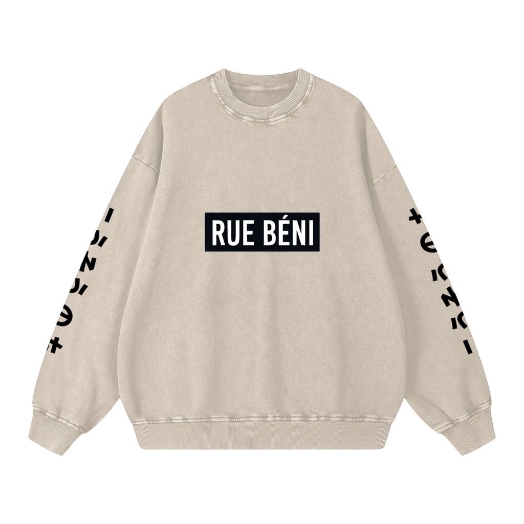 Snow Washed Oversized Sweatshirt