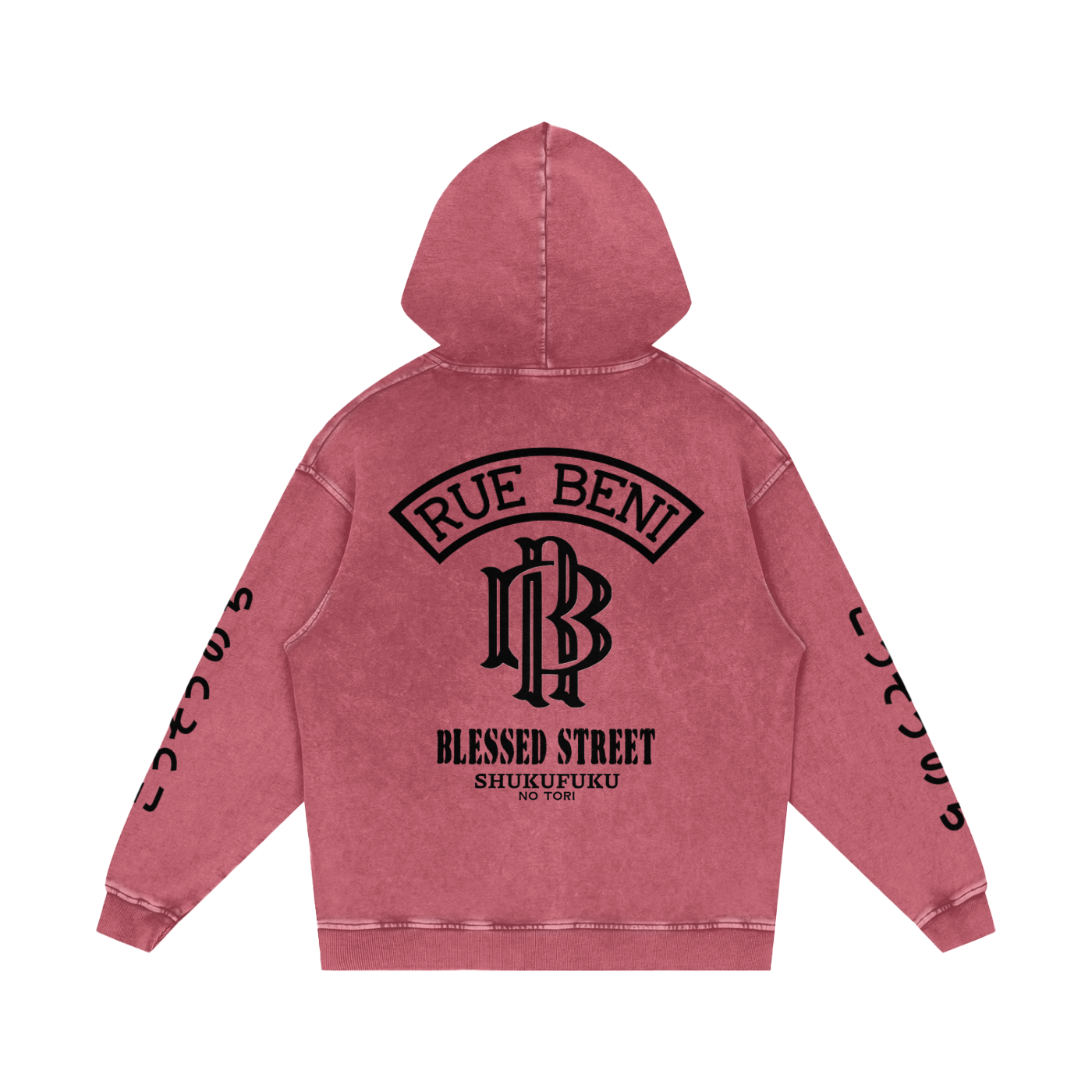 Snow Washed Loose Cotton Hoodie