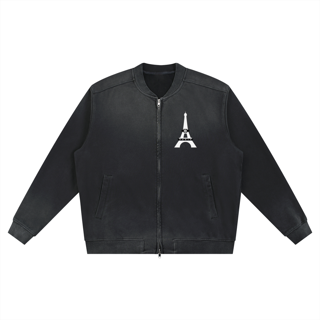 Sun Fade Heavyweight Baseball Jacket