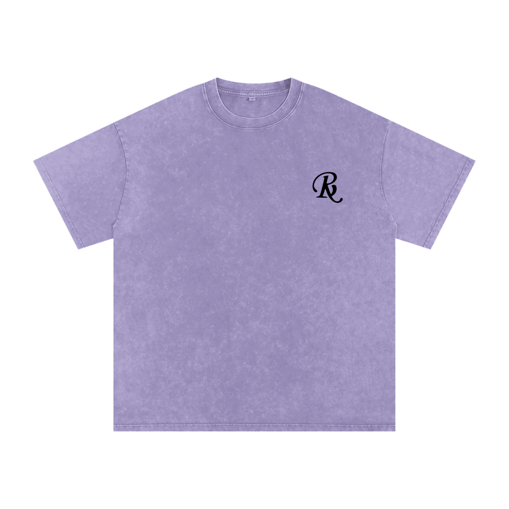 Snow Washed Oversized Cotton T-Shirt