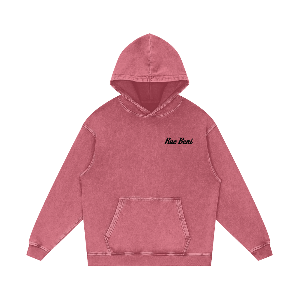 Snow Washed Loose Cotton Hoodie