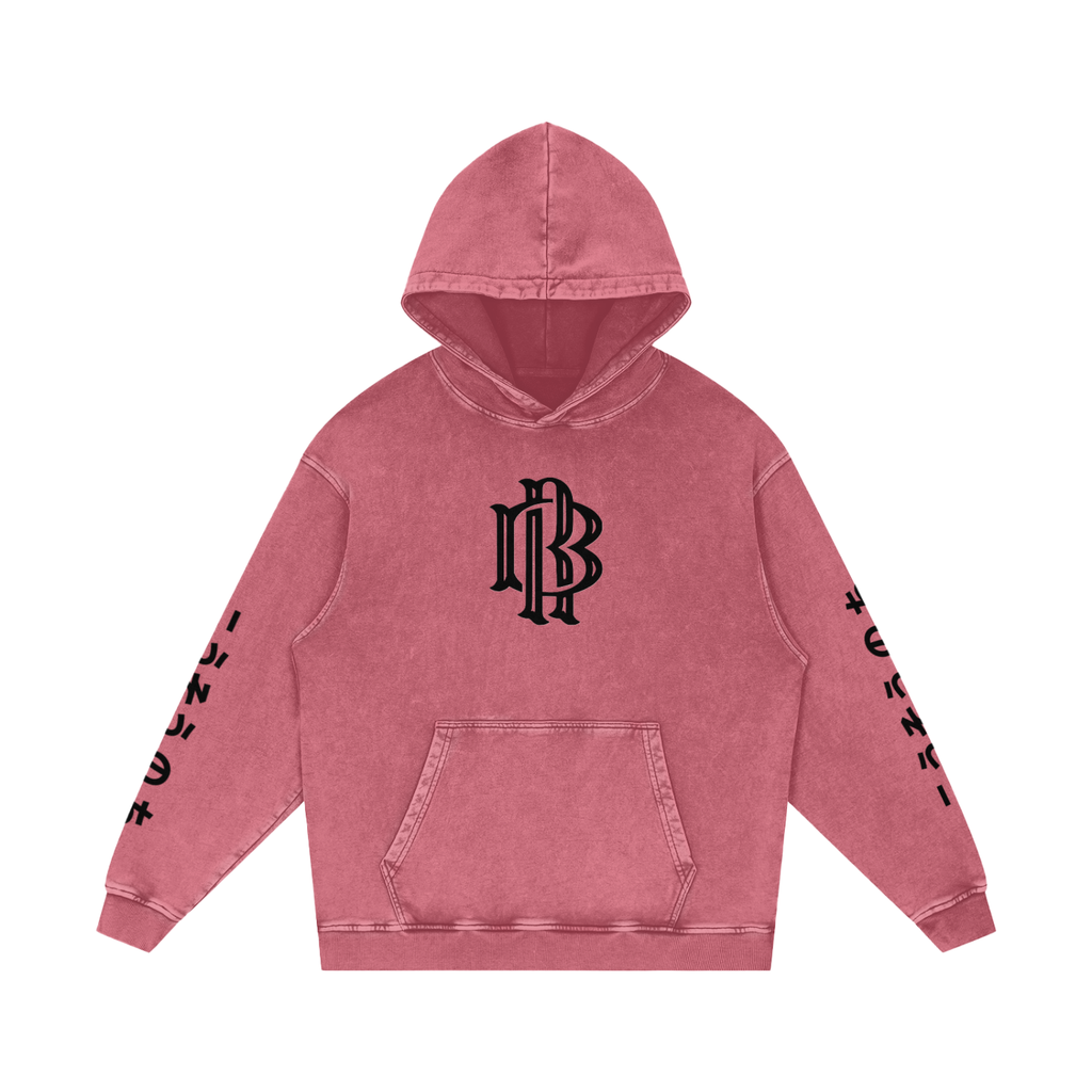 Snow Washed Loose Cotton Hoodie