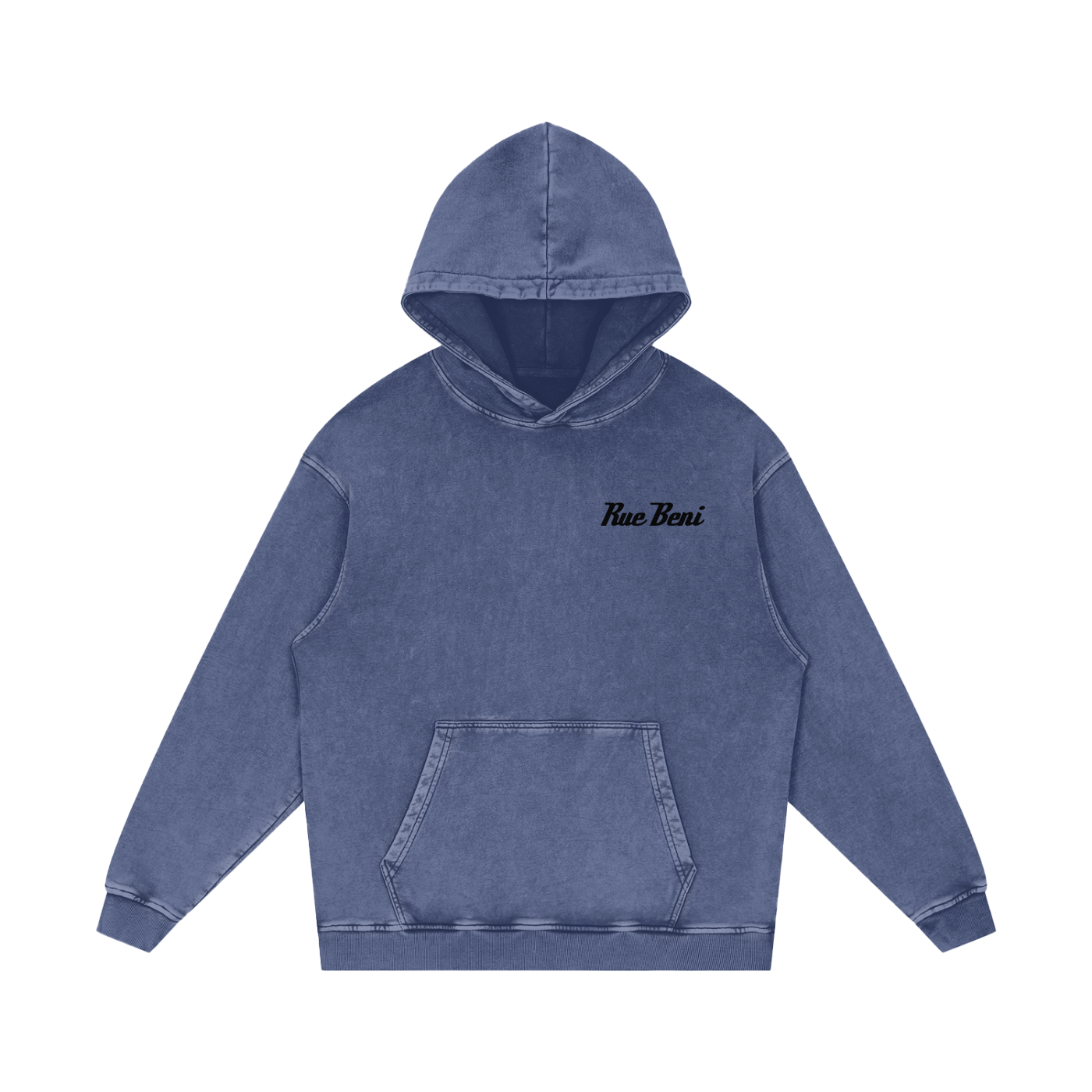 Snow Washed Loose Cotton Hoodie