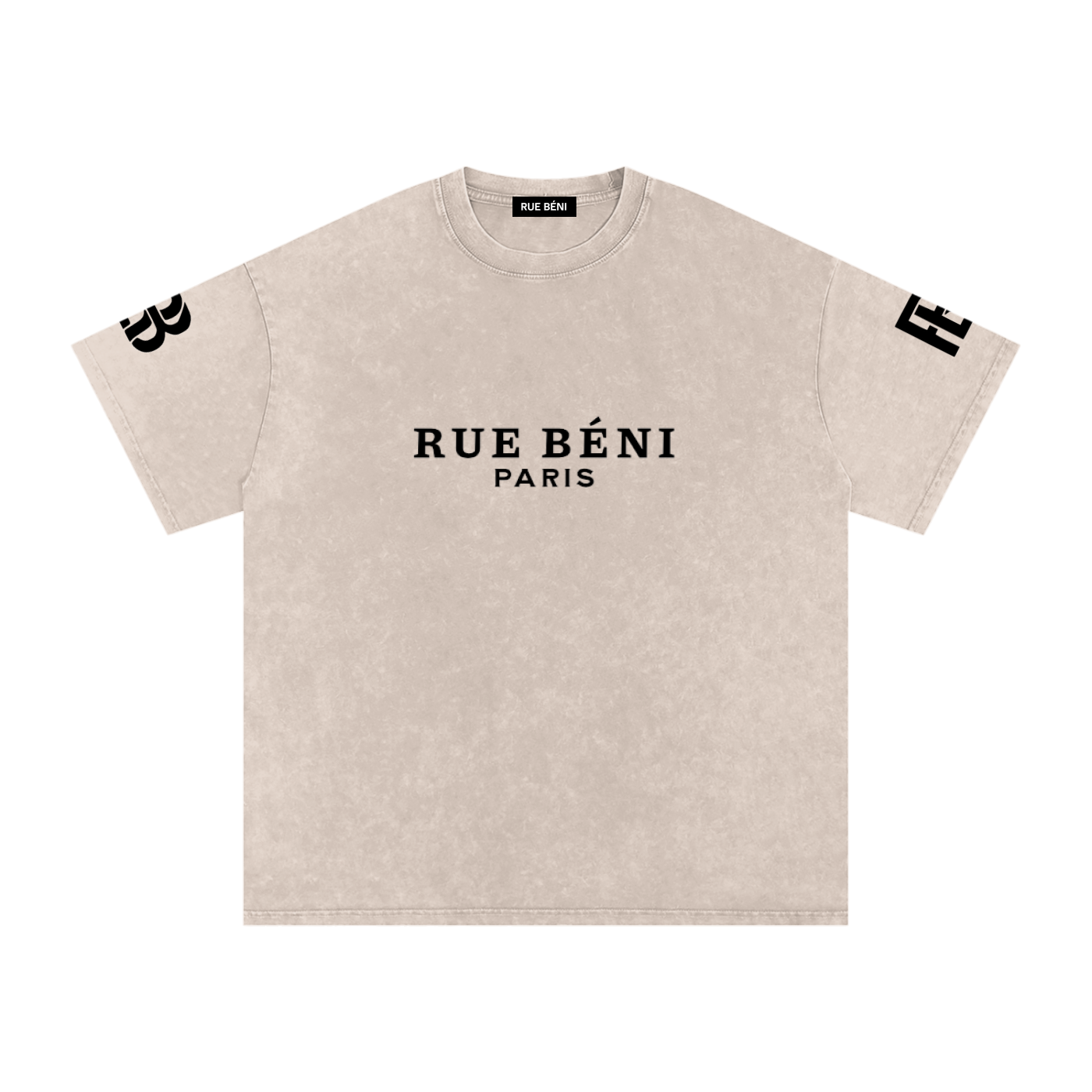 Snow Washed Oversized Cotton T-Shirt