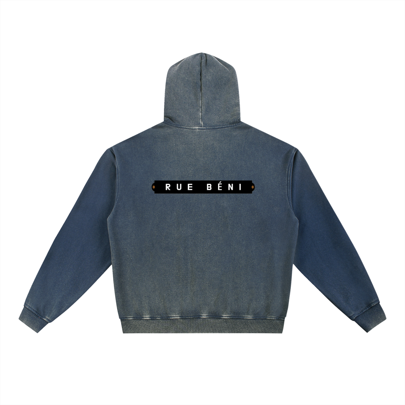 Vintage Washed Gradient Fleece Hoodie