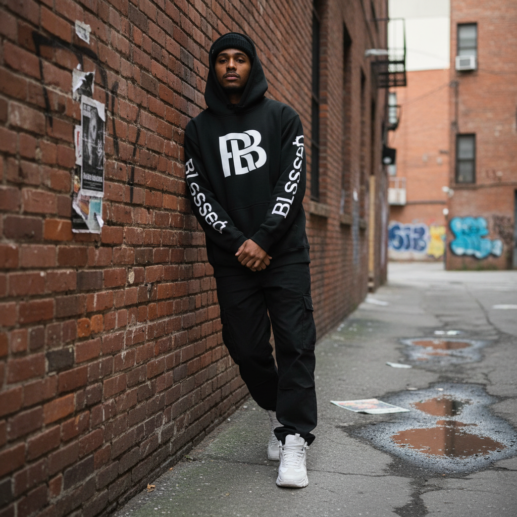 Brick wall alley - front view