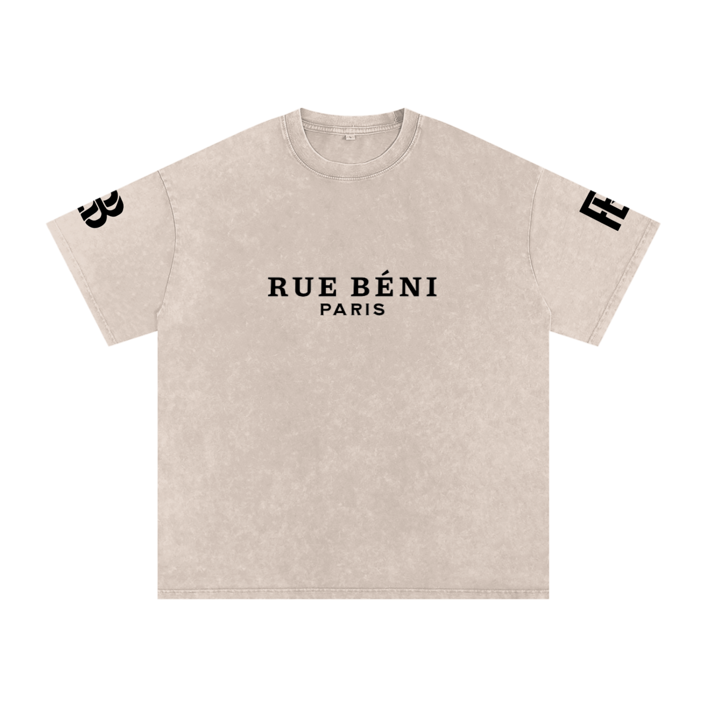 Snow Washed Oversized Cotton T-Shirt