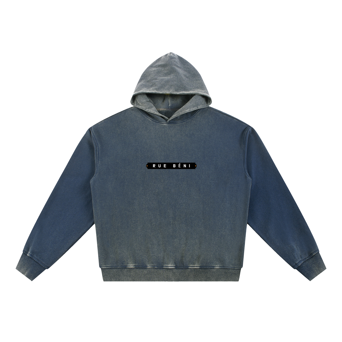 Vintage Washed Gradient Fleece Hoodie