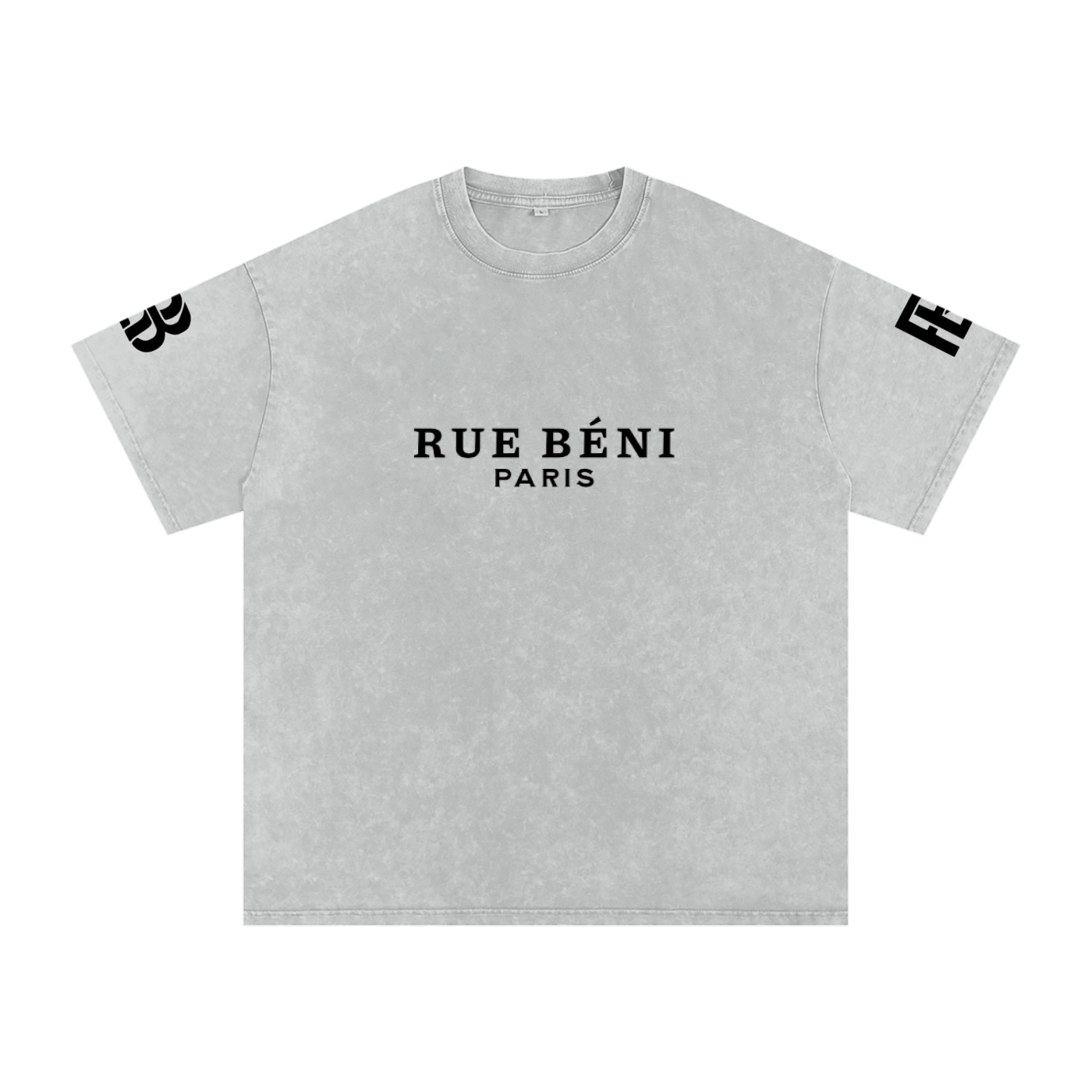 Snow Washed Oversized Cotton T-Shirt