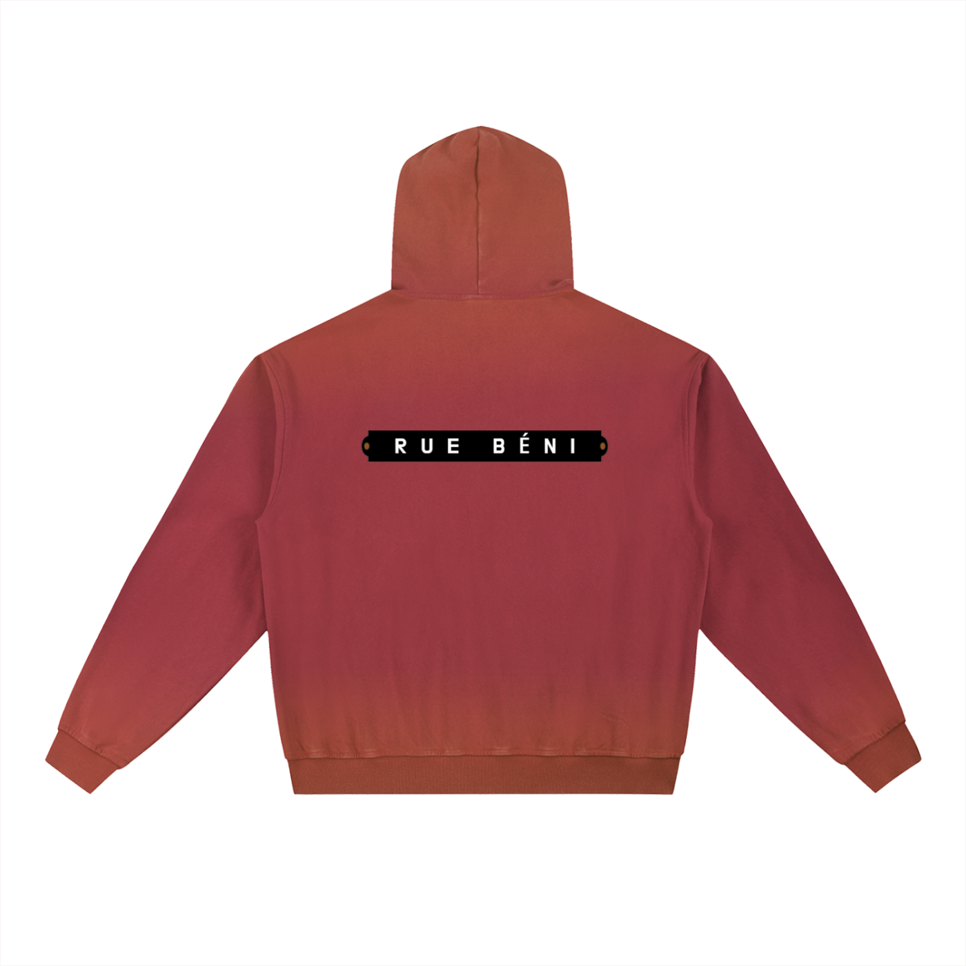 Vintage Washed Gradient Fleece Hoodie