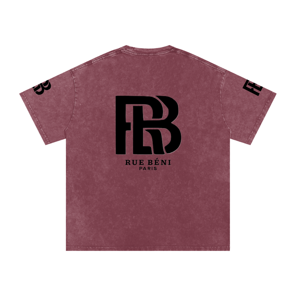 Snow Washed Oversized Cotton T-Shirt