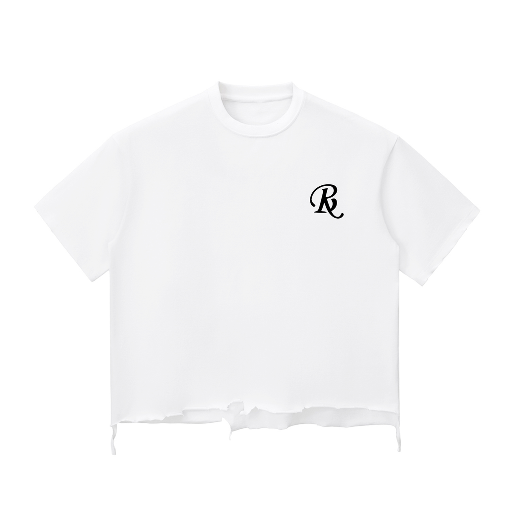 Snow Wash Raw-Hem Boxy T-shirt