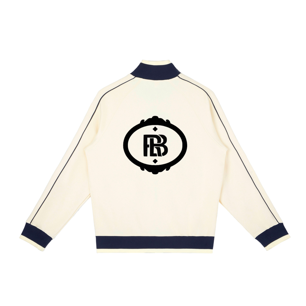 Color Block Raglan Sleeve Zip Track Jacket