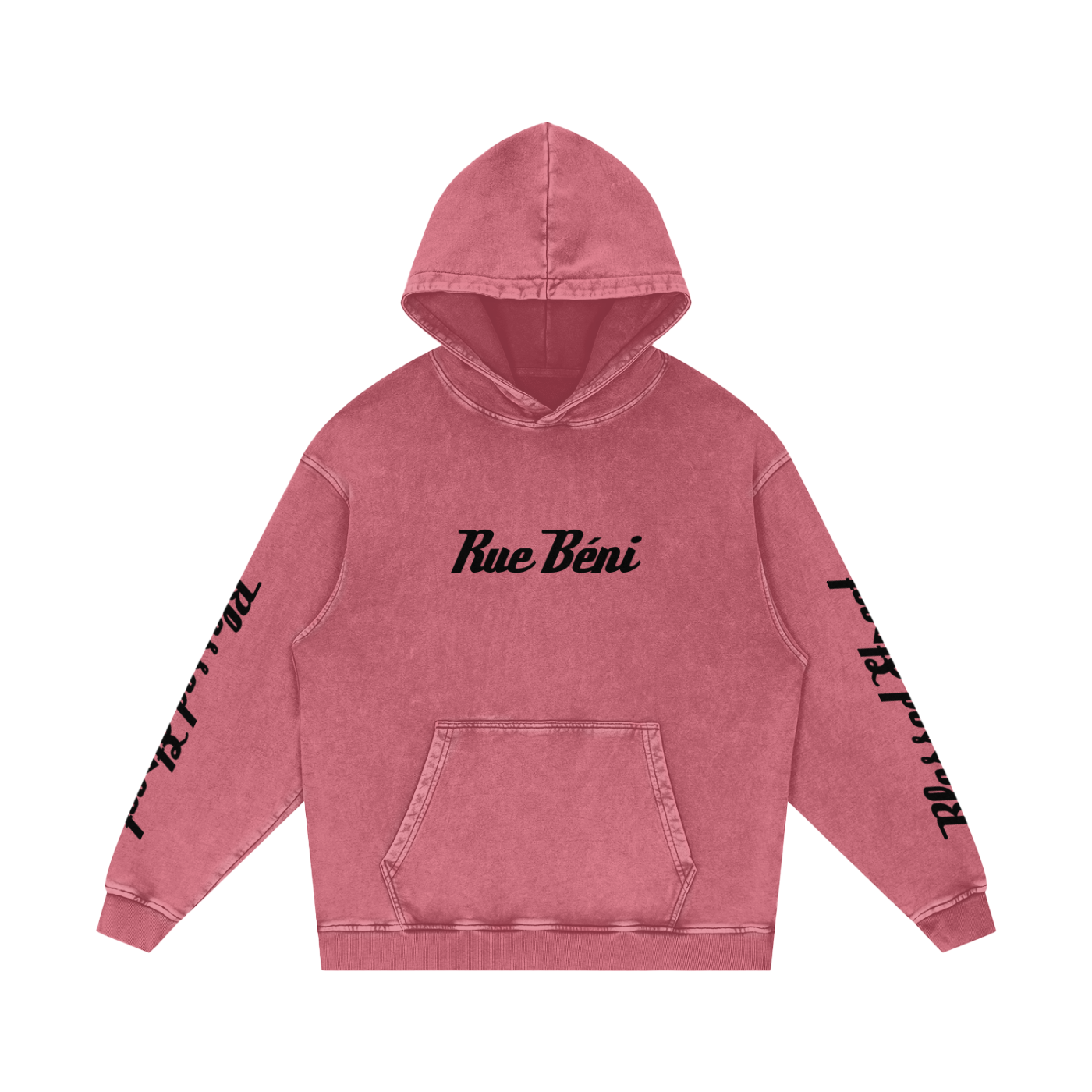 Snow Washed Loose Cotton Hoodie